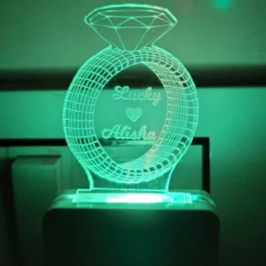 Diamond Ring 3D Illusion Lamp