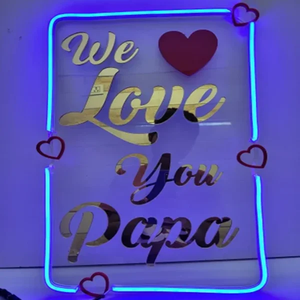 neon acrylic papa